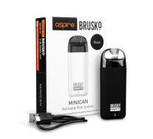 Перезаправляемая Под-система Бруско Миникан (Brusko Minican) 350 mah, Чёрный